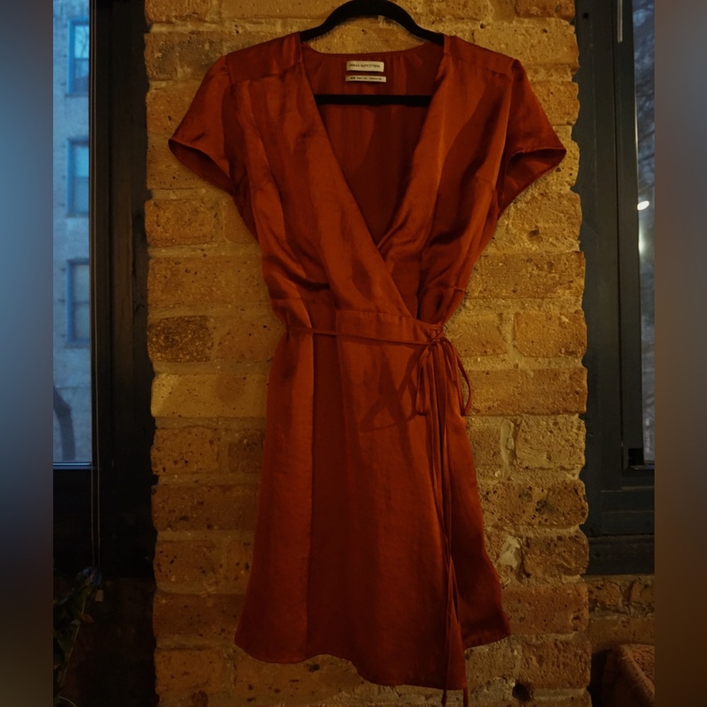 Urban Outfitters Silk Wrap Dress